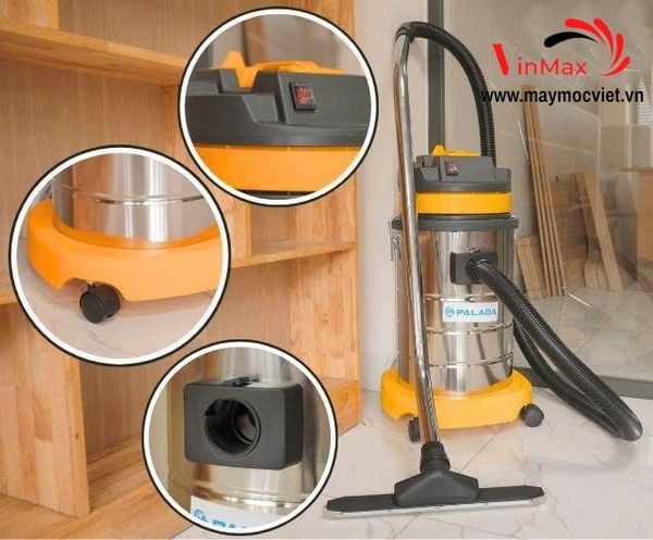 Máy hút bụi Palada PD30 thùng inox