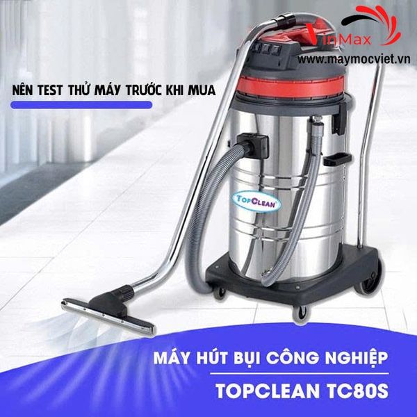 Máy hút bụi nước công nghiệp nhà xưởng TopClean TC80S