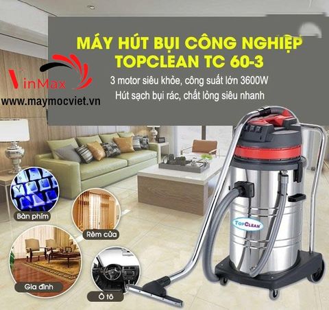 Máy hút bụi công nghiệp TopClean TC 60-3
