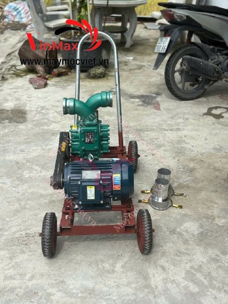Máy hút bùn thải chống tắc cánh thép 4kW 3 pha Turbo TBH4380