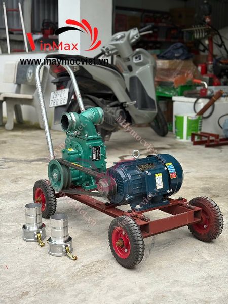 Máy hút bùn thải chống tắc cánh thép 4kW 3 pha Turbo TBH4380