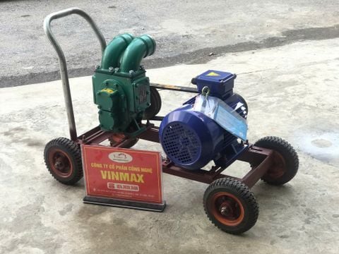 Máy bơm hút bùn chống tắc họng 50mm motor 4kW 3 pha Turbo HTB450