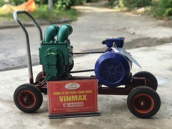 Máy bơm hút bùn chống tắc họng 50mm motor 4kW 3 pha Turbo HTB450