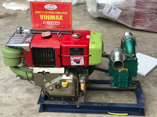 Máy hút bùn 2 họng cánh thép đầu nổ D10 họng 76 Turbo TB1076