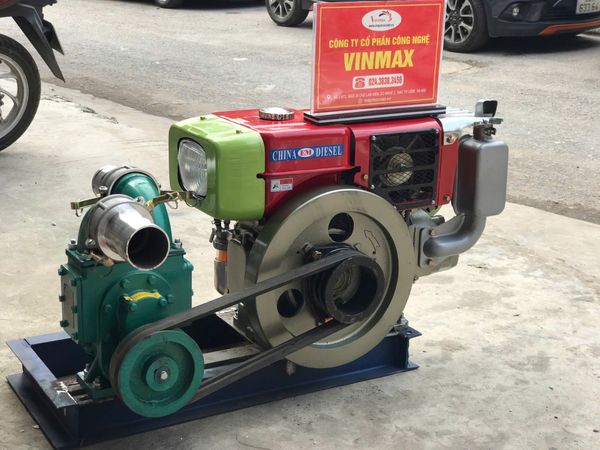 Máy hút bùn 2 họng cánh thép đầu nổ D10 họng 76 Turbo TB1076