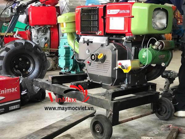 Bộ Sên Hút Bùn, Chất Thải Họng 76mm Chạy Dầu D10 Đề Điện Có Bánh Xe Di Chuyển