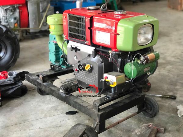 Bộ Sên Hút Bùn, Chất Thải Họng 76mm Chạy Dầu D10 Đề Điện Có Bánh Xe Di Chuyển