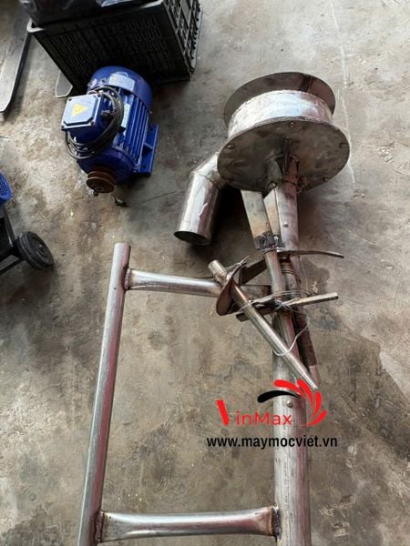 Dàn Hút Bùn Inox 2.5m Cốt 42 Mặt Bích 4 Cánh Turbo TBH2500