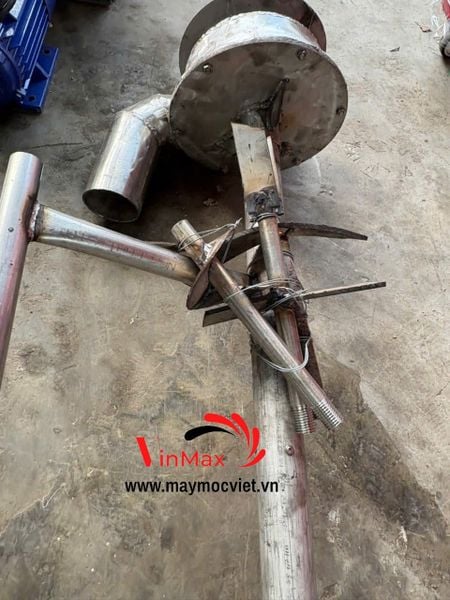 Dàn Hút Bùn Inox 2.5m Cốt 42 Mặt Bích 4 Cánh Turbo TBH2500