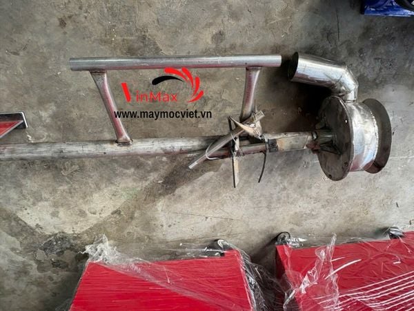Dàn Hút Bùn Inox 2.5m Cốt 42 Mặt Bích 4 Cánh Turbo TBH2500