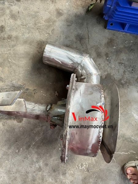 Dàn Hút Bùn Inox 2.5m Cốt 42 Mặt Bích 4 Cánh Turbo TBH2500
