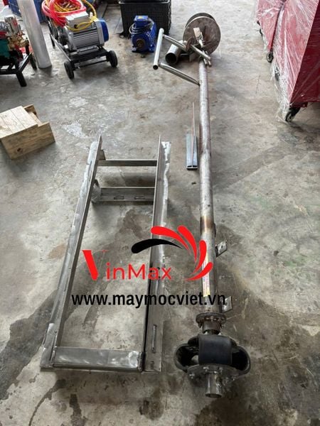 Dàn Hút Bùn Inox 2.5m Cốt 42 Mặt Bích 4 Cánh Turbo TBH2500