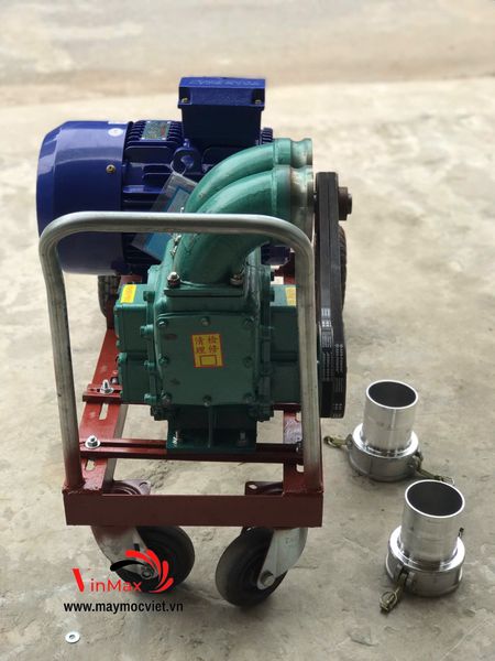 Máy bơm hút bùn chất thải lẫn rác 2 đầu họng 100mm chống tắc 11KW Turbo TB1011