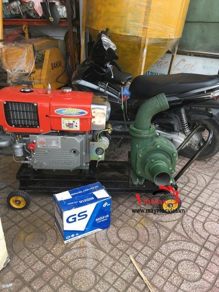 Máy Bơm Hút Cát Đầu Nổ Diesel D24-100 Turbo TB24100