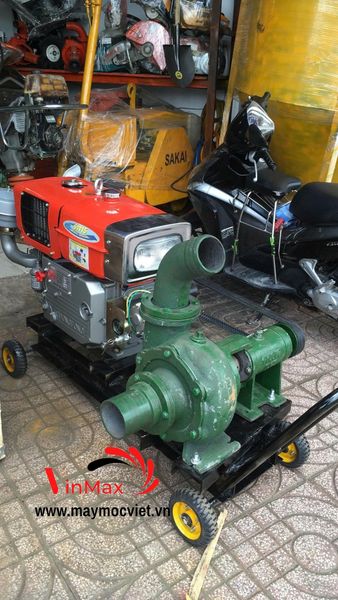 Máy Bơm Hút Cát Đầu Nổ Diesel D24-100 Turbo TB24100