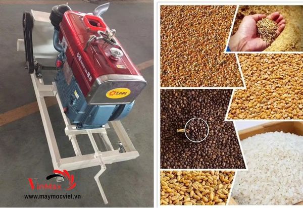 Máy hút nông sản, hút hạt 2 đầu 15 mét dùng đầu nổ 15HP Turbo TBH15