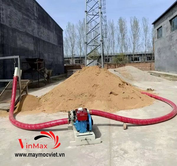 Máy hút nông sản, hút hạt 2 đầu 15 mét dùng đầu nổ 15HP Turbo TBH15