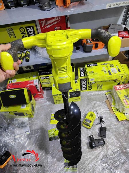 Máy khoan đất dùng pin Ryobi ONE+ HP 18V