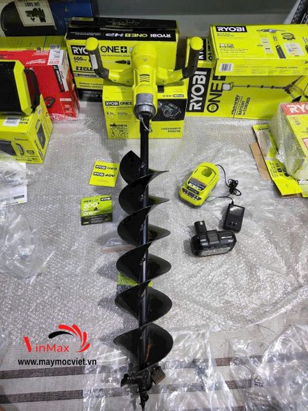 Máy khoan đất dùng pin Ryobi ONE+ HP 18V