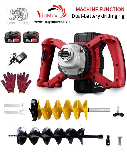 Máy khoan đất dùng pin 2 pin Turbo KTB21