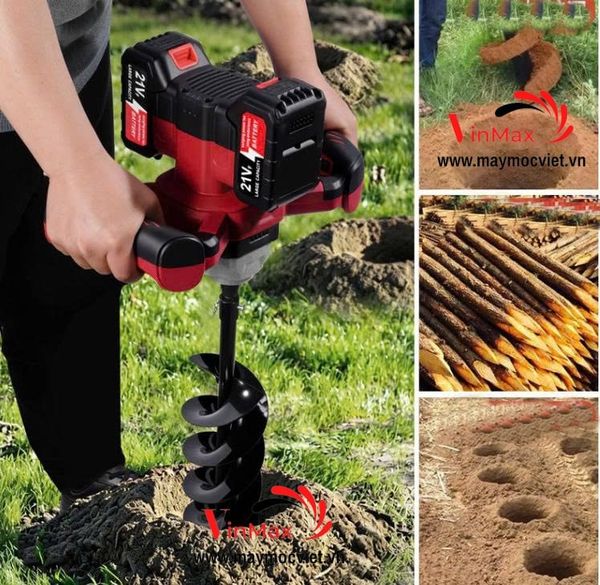 Máy khoan đất dùng pin 2 pin Turbo KTB21