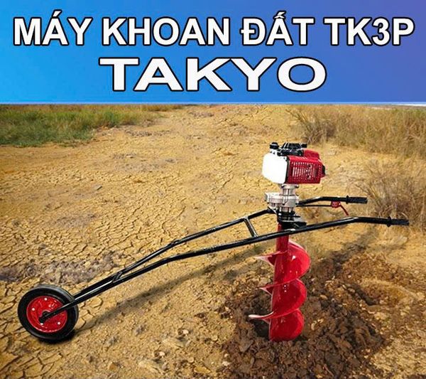 Máy khoan đất bánh xe di chuyển Takyo TK3P
