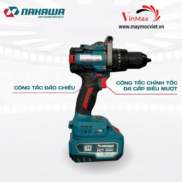 Máy Khoan Dùng Pin 21V Nakawa NK-K16013PRO ( chưa gồm pin )