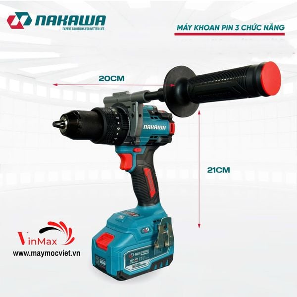 Máy Khoan Dùng Pin 21V Nakawa NK-K16013PRO ( chưa gồm pin )