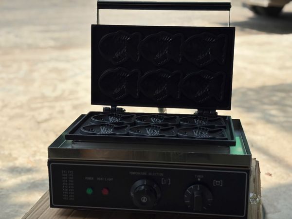 Máy làm bánh cá 6 con dùng điện loại nhỏ Vinmax JC113