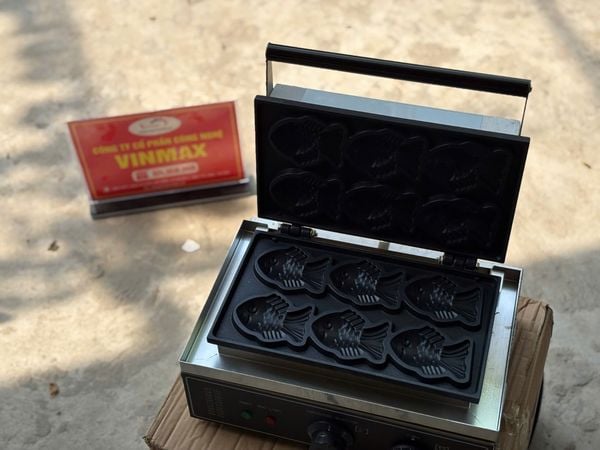 Máy làm bánh cá 6 con dùng điện loại nhỏ Vinmax JC113