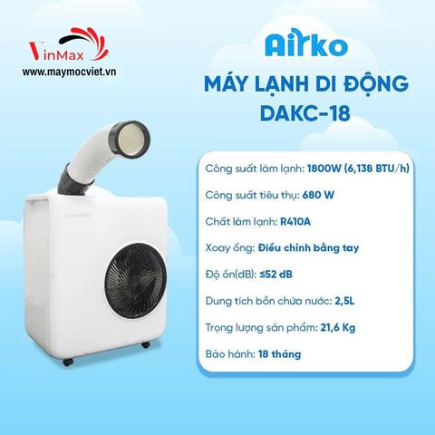 Máy Lạnh Di Động Công Nghiệp Dorosin DAKC-18