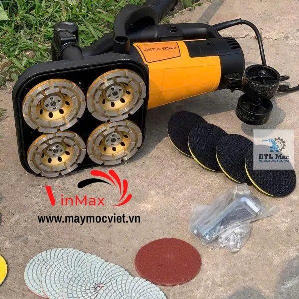 Máy Mài Sàn Bê Tông Cầm Tay 4 Đĩa Mài 3800W ZX32
