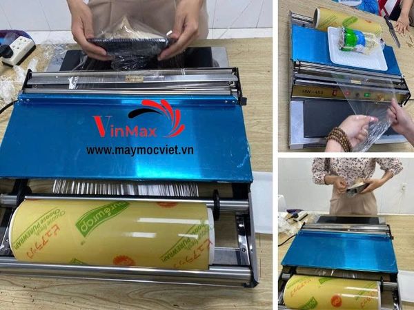 Máy bọc màng thực phẩm HW 450 mẫu mới