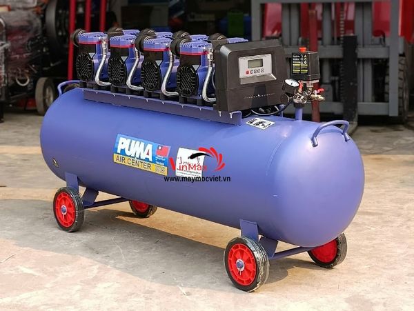Máy nén khí không dầu giảm âm Puma 150 lít 5.5HP