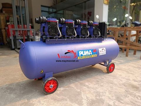 Máy nén khí không dầu giảm âm Puma 150 lít 5.5HP