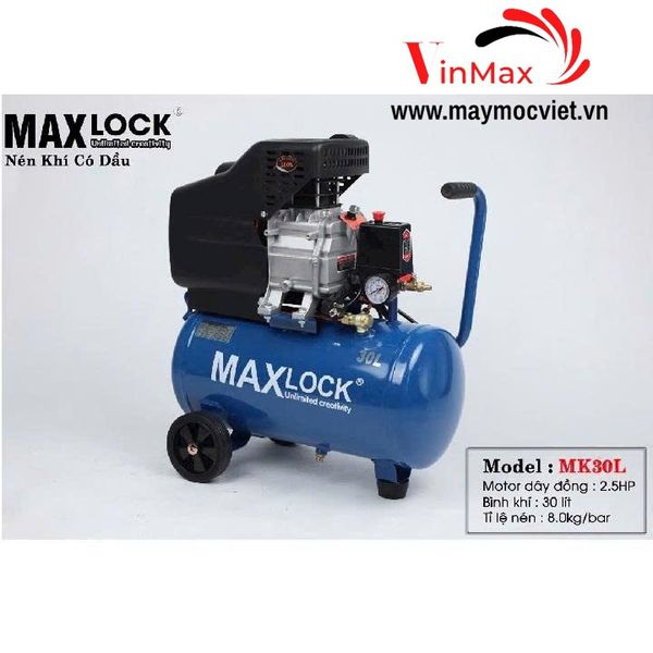 Máy Nén Khí Có Dầu MAXLOCK MK30L 2.5HP 30L