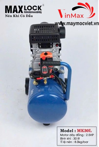 Máy Nén Khí Có Dầu MAXLOCK MK30L 2.5HP 30L