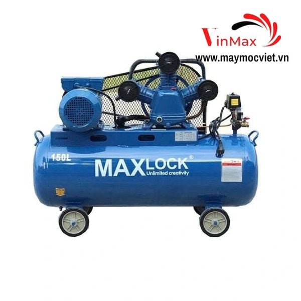 Máy Nén Khí Dây Đai 4HP 200L Maxlock MK200L 3 Pha