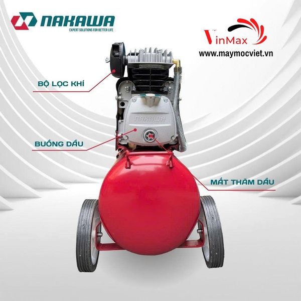 Máy Nén Khí Đầu Liền 2 Tụ NAKAWA NK35PRO