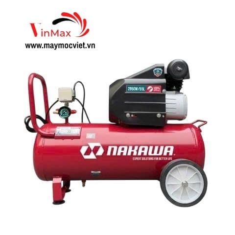Máy Nén Khí đầu liền 2 tụ NAKAWA NK55PRO