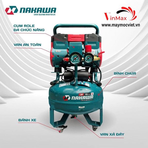 Máy Nén Khí Không Dầu, Tốc Nhanh Nakawa NK-18H16T