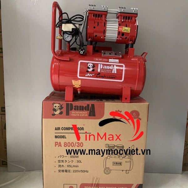 Máy Nén Khí Không Dầu 850W Panda PD850/30 30L