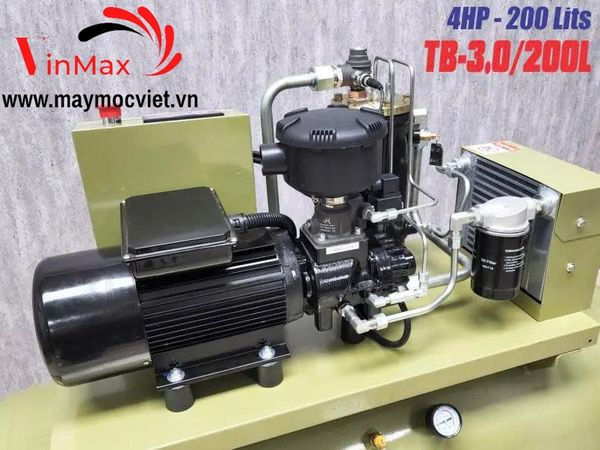 Máy nén khí trục vít di động mini TurBor TB-3.0/200L 4HP