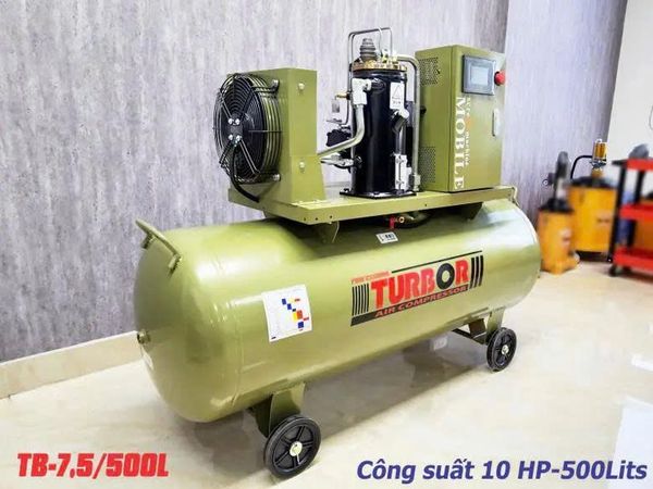 Máy nén khí trục vít di động TurBor TB-7.5/500L 10HP