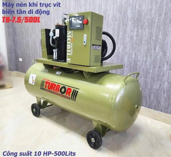 Máy nén khí trục vít di động TurBor TB-7.5/500L 10HP