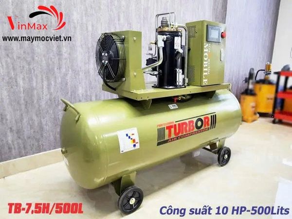 Máy nén khí trục vít di động TurBor TB-7.5H/500L 10HP