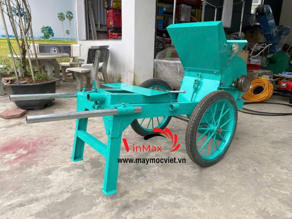 Máy Nghiền Đất, Phân Bò Gắn Đầu Nổ Turbo TBN08