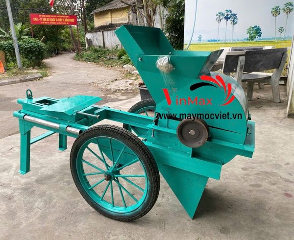 Máy Nghiền Đất, Phân Bò Gắn Đầu Nổ Turbo TBN08