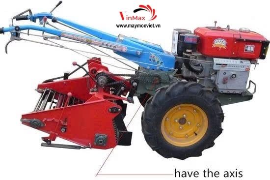 Máy Thu Hoạch Khoai Tây Gắn Máy Cày Dắt Tay D15 Turbo TBK1560