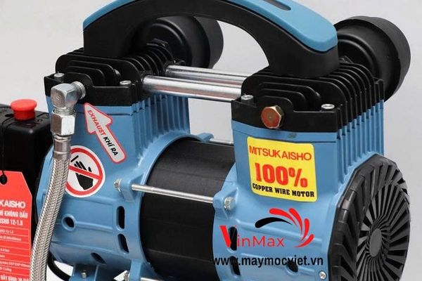 Máy Nén Khí Không Dầu giảm âm Mitsukaisho 12L – 1.5HP new